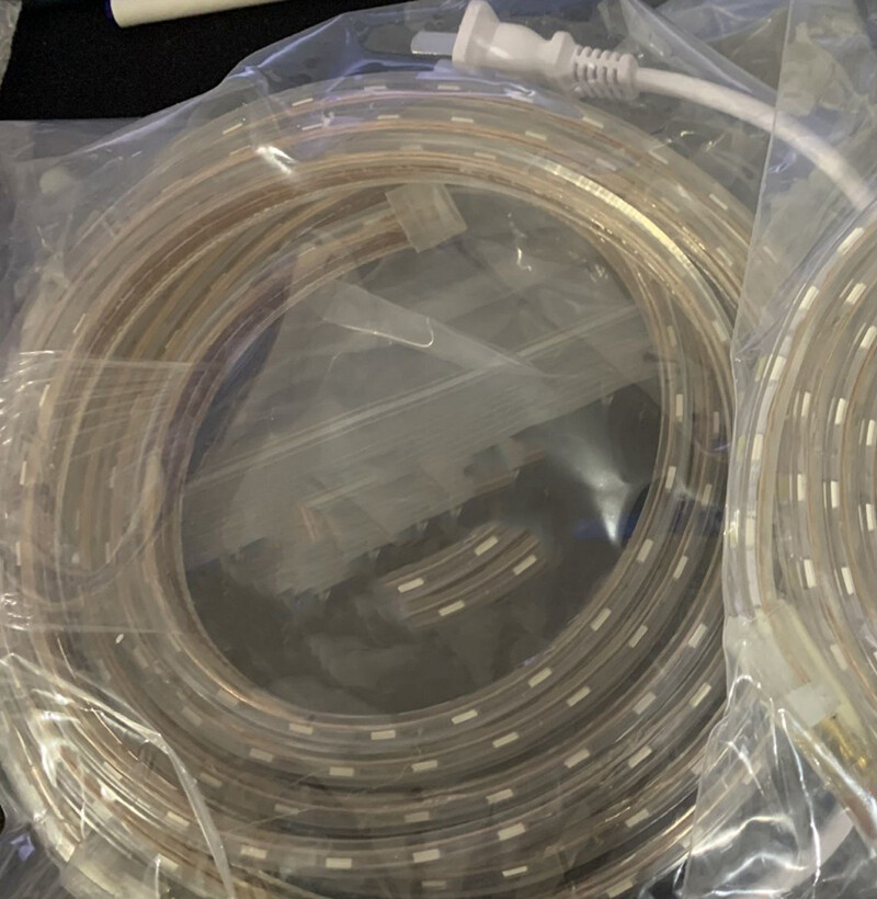 110V 5050 LED Strip Light Flexible Tape Lighting Rope Home Outdoor With US Plug