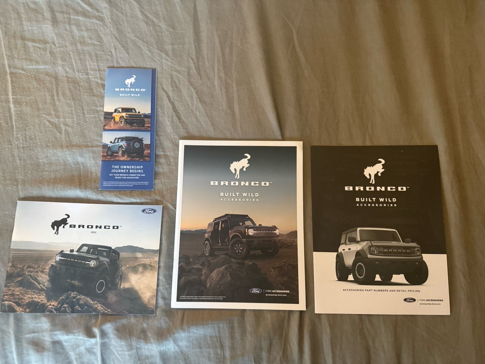 Ford Bronco Sales Materials Including Brochures