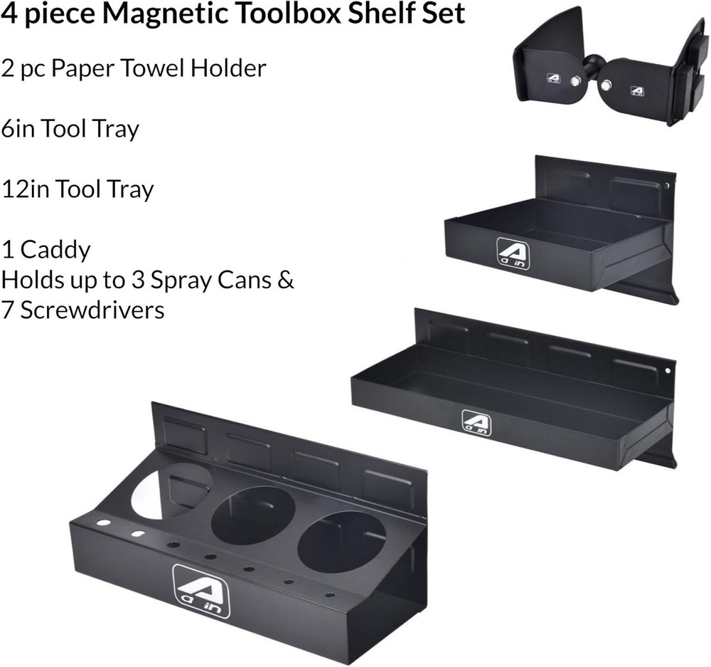 Complete Magnetic Toolbox Accessories Set for Efficient Garage Organization
