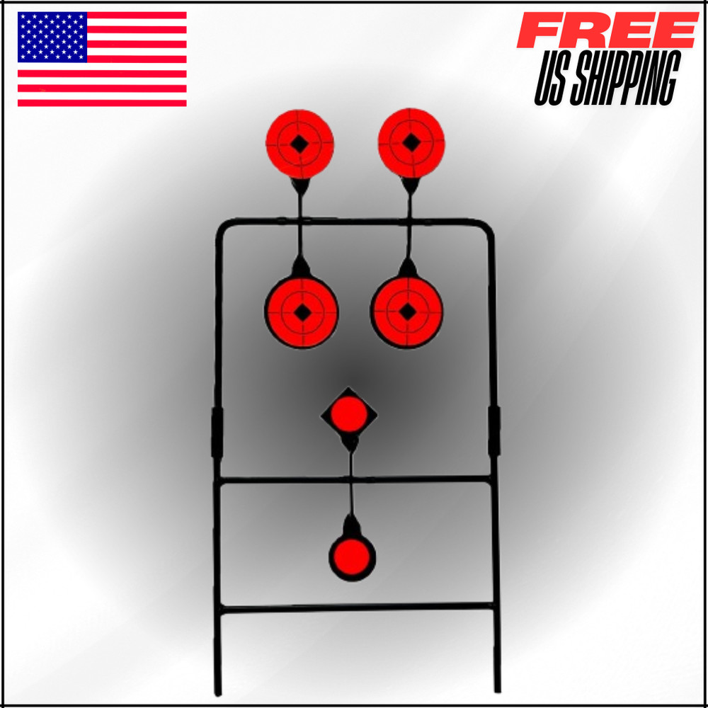 Backyard BB Metal Target, Automatic Reset, Round, Iron, Round, Patio 4 Circles