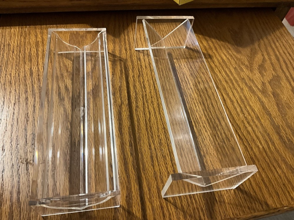 Clear Cracker Tray for Serving, Set of 2