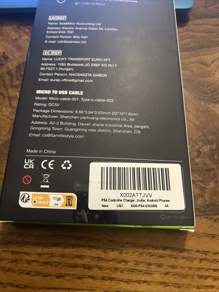 PS4 Controller Charger Charging Cable, 2 Pack 10ft Extra Long Micro USB 2.0 C...