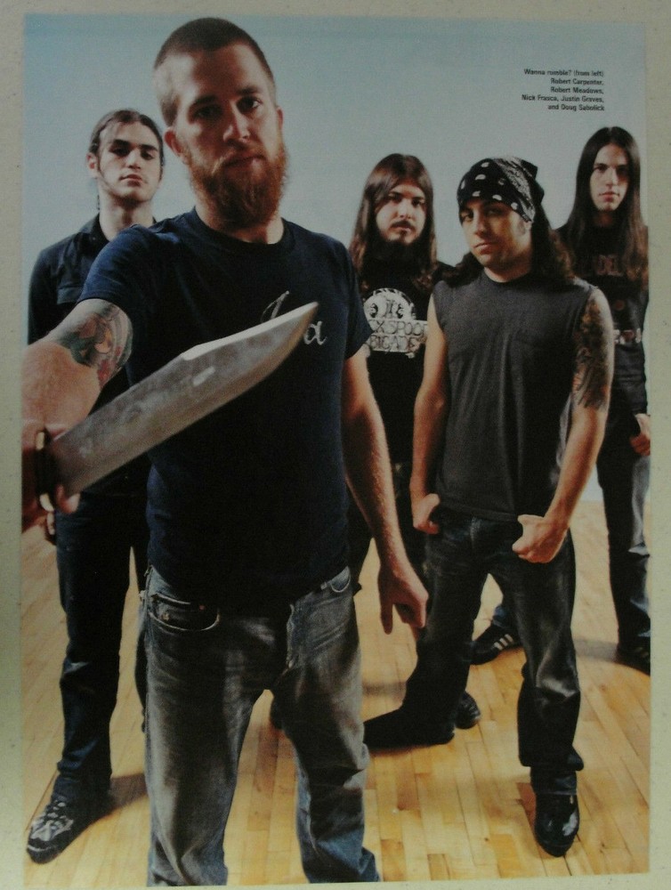 A LIFE ONCE LOST ~ Metalcore HOLDING HUGE BLADE ~ Magazine Page PINUP