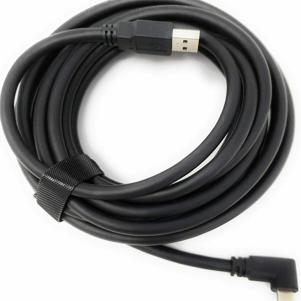 16ft/5M Link Cable for Oculus Quest 2 Type-C Right Angle to USB A Charging Cord