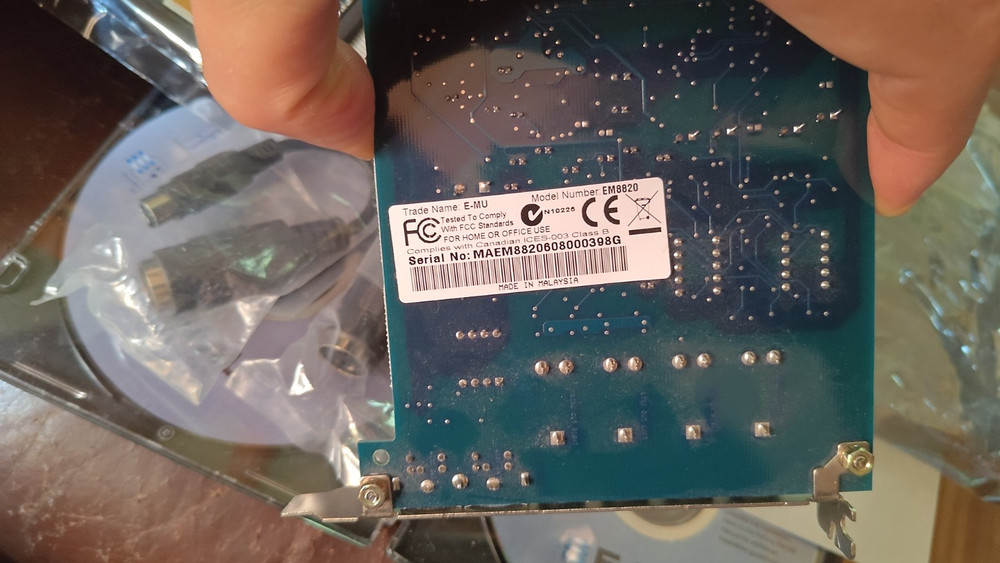 Pc Pro class PCI studio sound cards set : Creative professional E-MU 1212m