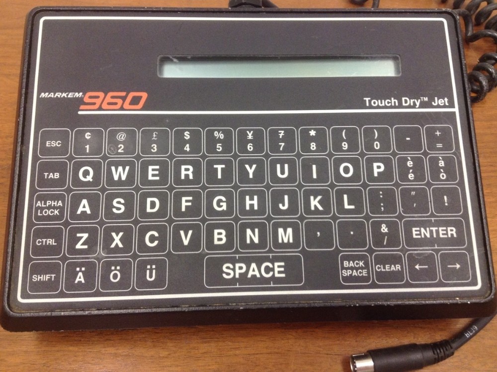 MARKEM 960 - "Touch Dry" Jet - Controller Keyboard