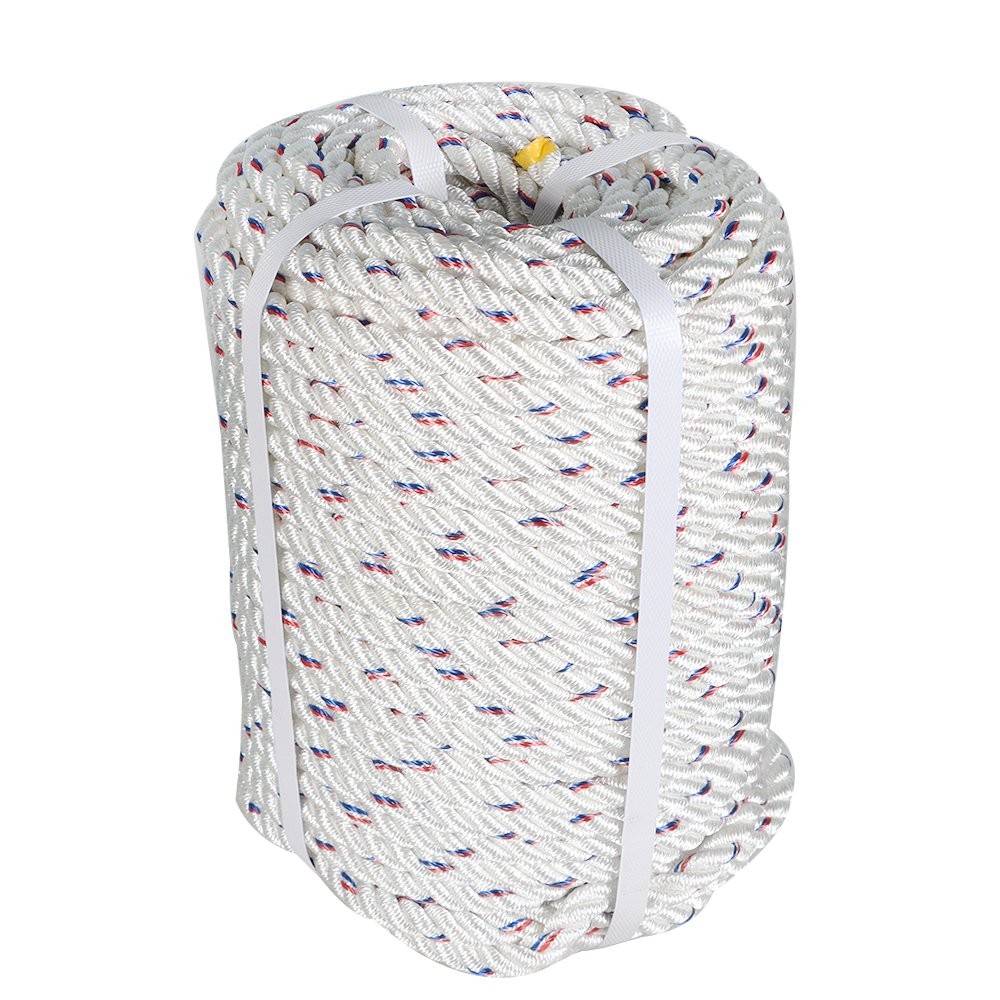 7200Lbs Double Braid Polyester Arborist Bull Rope Pulling Rigging Line 5/8"×150'