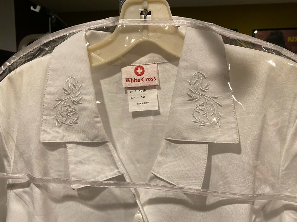 White Cross Lab Coat Ladies