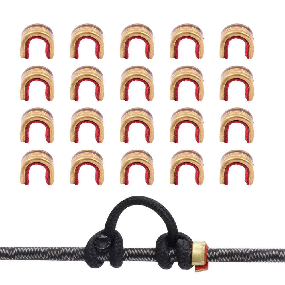 20-100x Archery Bow String Nock Points Brass Buckle Clips Nocking Protector Bow