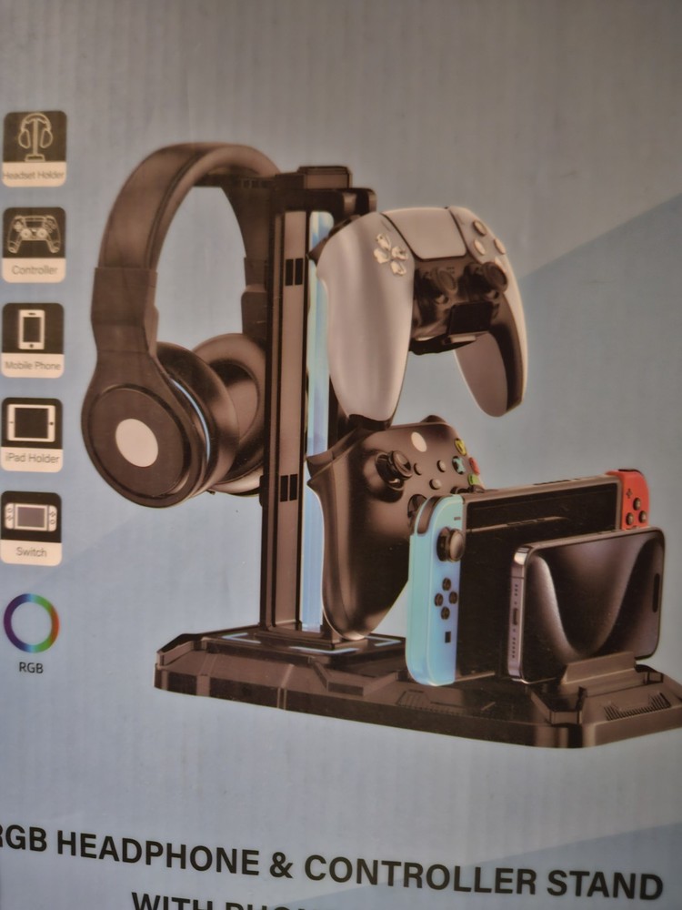 gaming controller and headphone standing holder