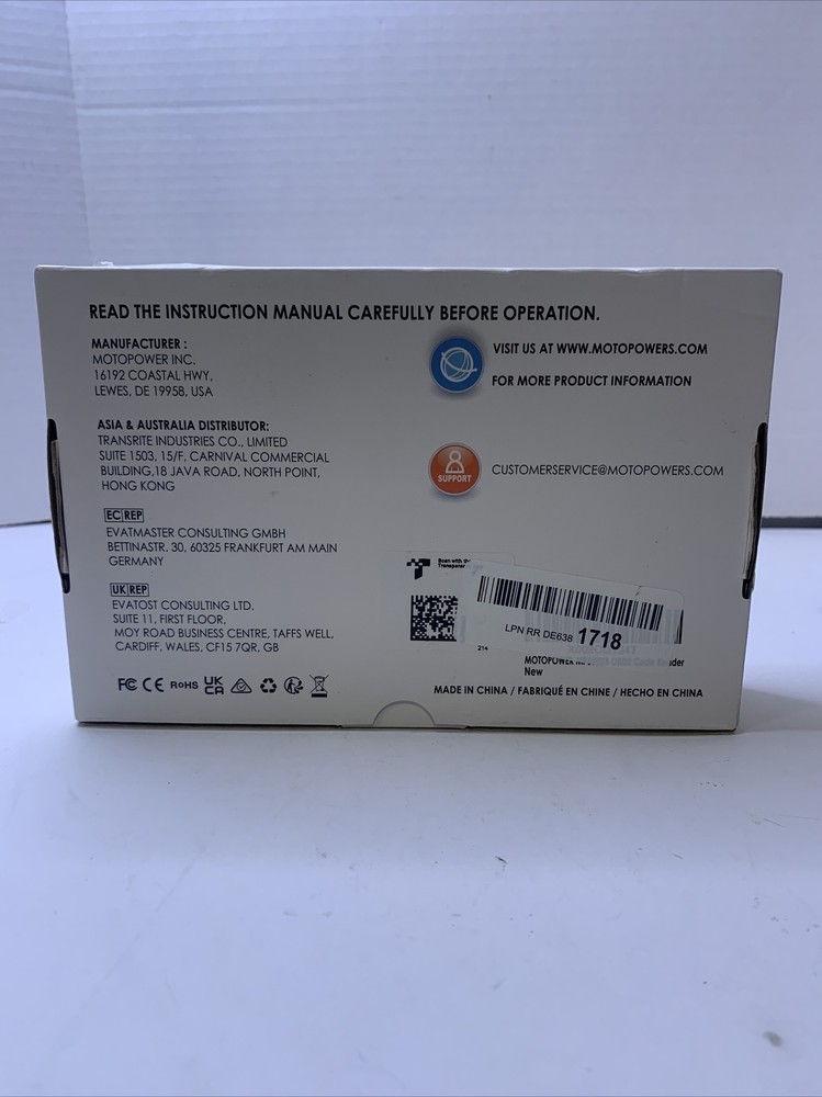 MOTOPOWER MP69033 Car OBD2 Scanner Code Reader Engine Fault Code Reader Scanner