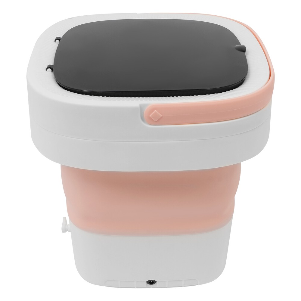 110V Portable Washing Machine Mini Foldable Washing Machine Large Capacity Pink