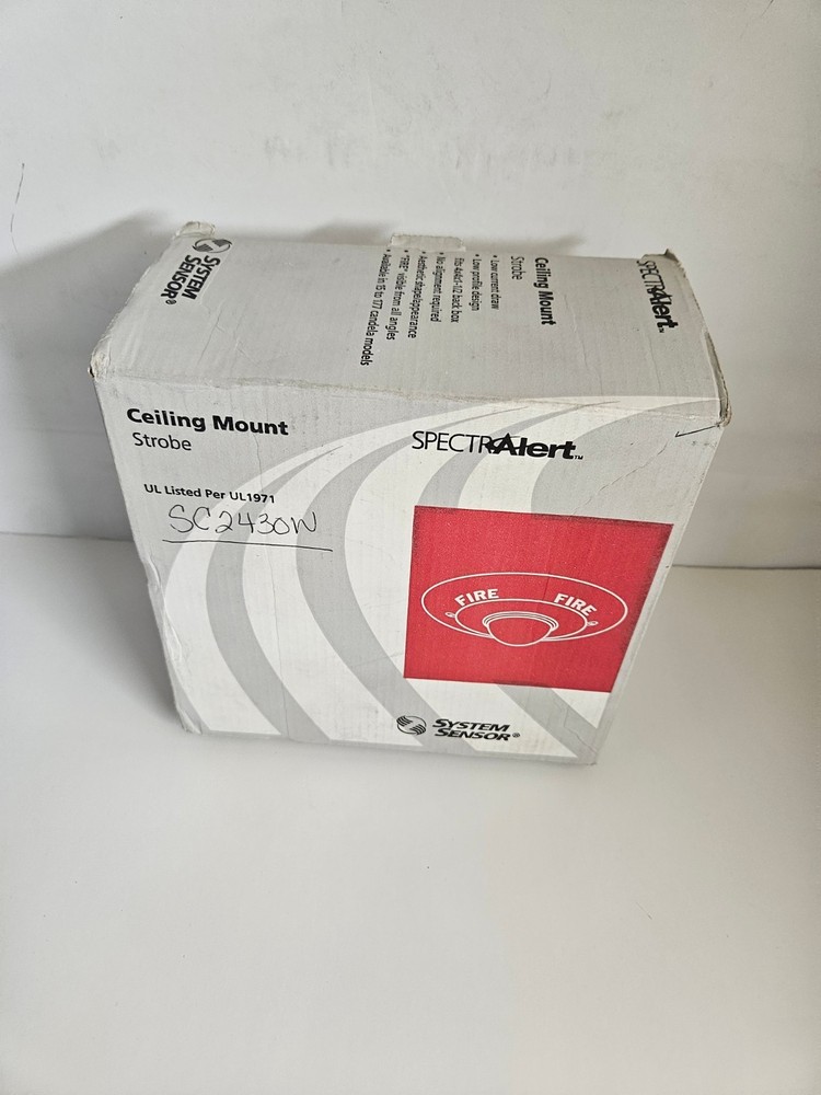 SystemSensor SpectrAlert SC2430W Ceiling Mount Strobe NEW