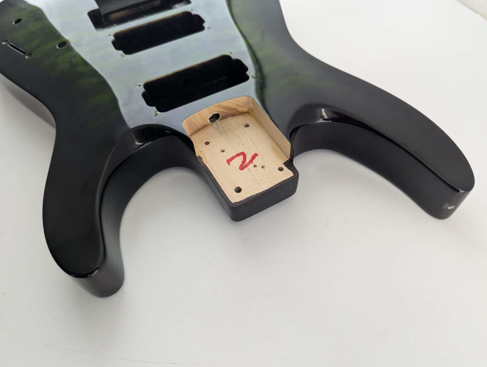 Jackson JS32 Dinky DKA Guitar Body Floyd Rose Quilt Green 2023