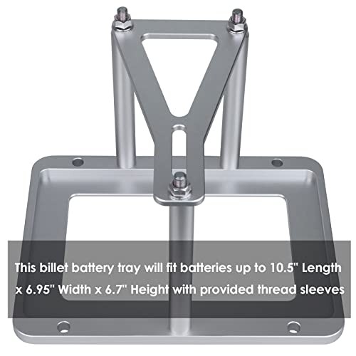 Battery Tray for Optima, Battery Hold Down Kit Battery Relocation Kit Trunk