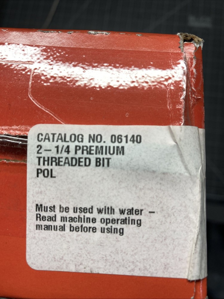 Diamond Products Core Bit 2-1/4” Premium Threaded Bit POL, 06140