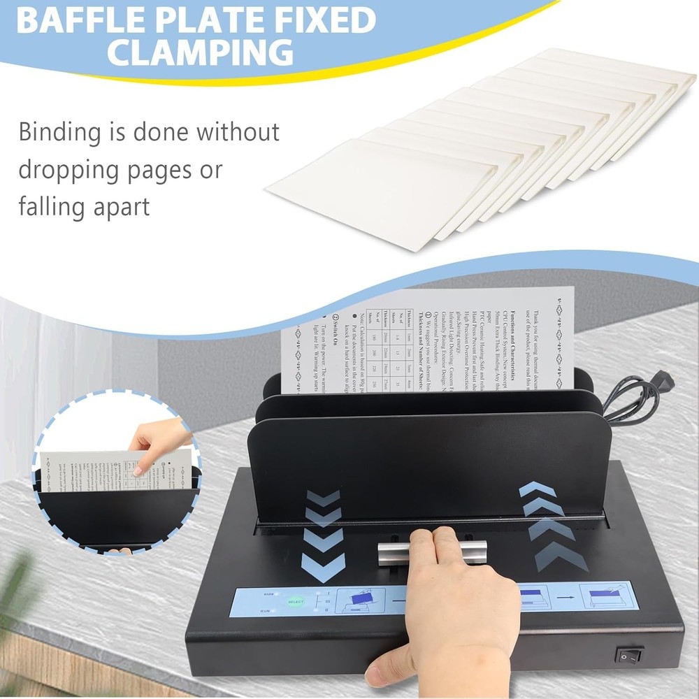 Professional Thermal Binding Machine 500 Sheets with Infrared Safety Features