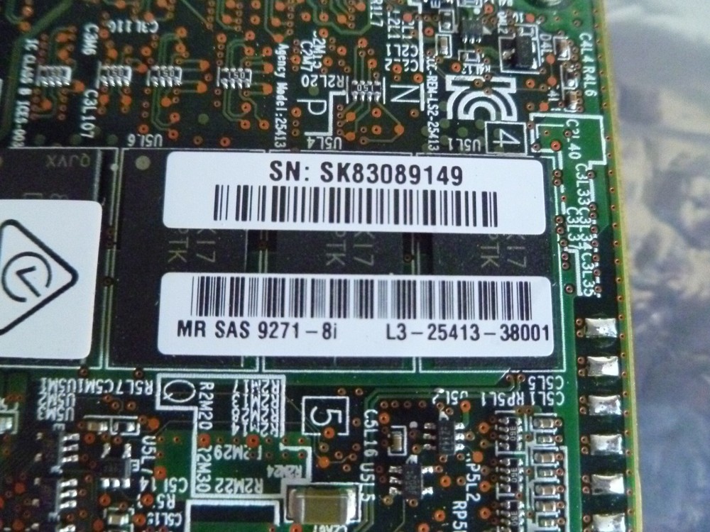 LSI MR SAS 9271-8i RAID CONTROLLER CARD