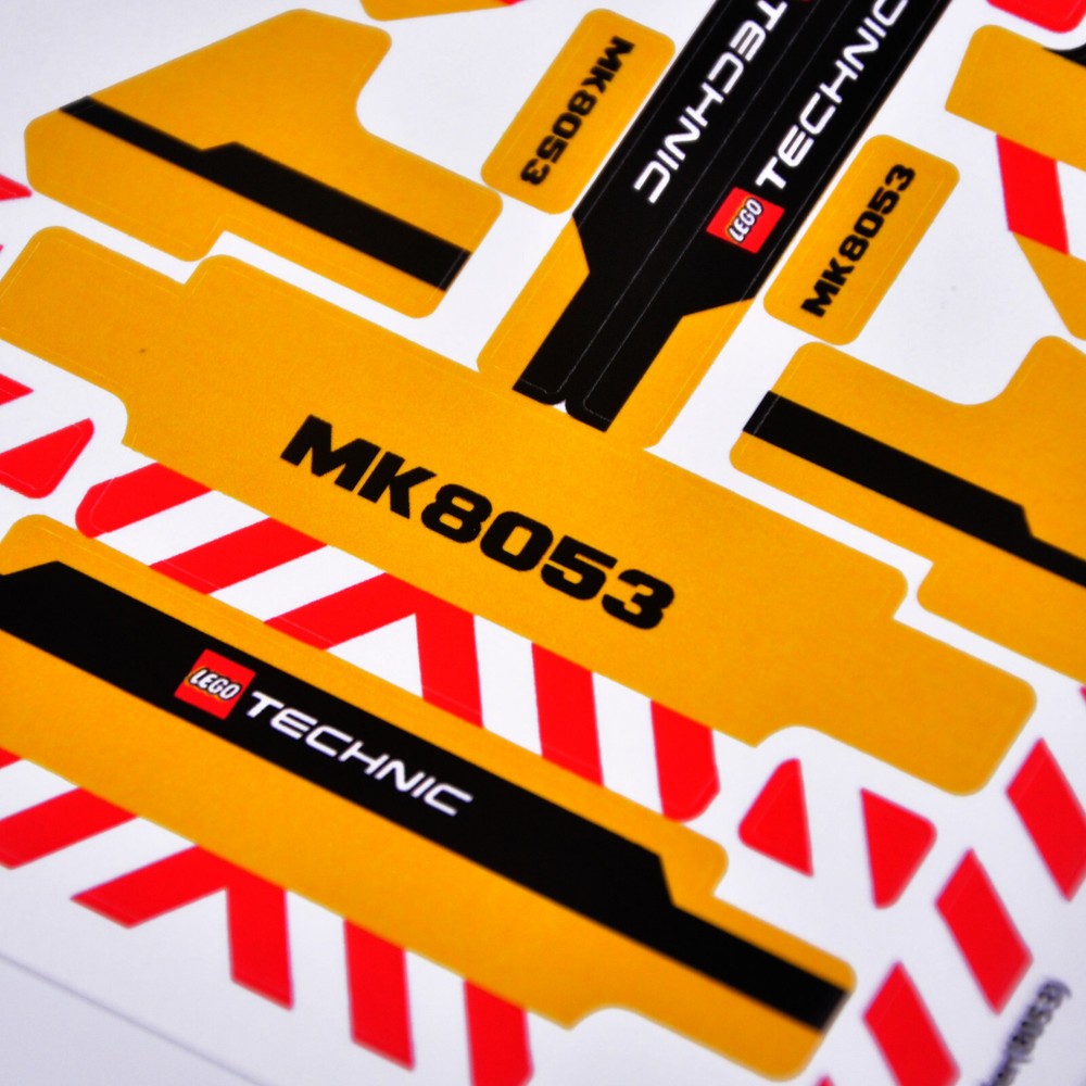 Replacement sticker for set 8053 Precut sticker