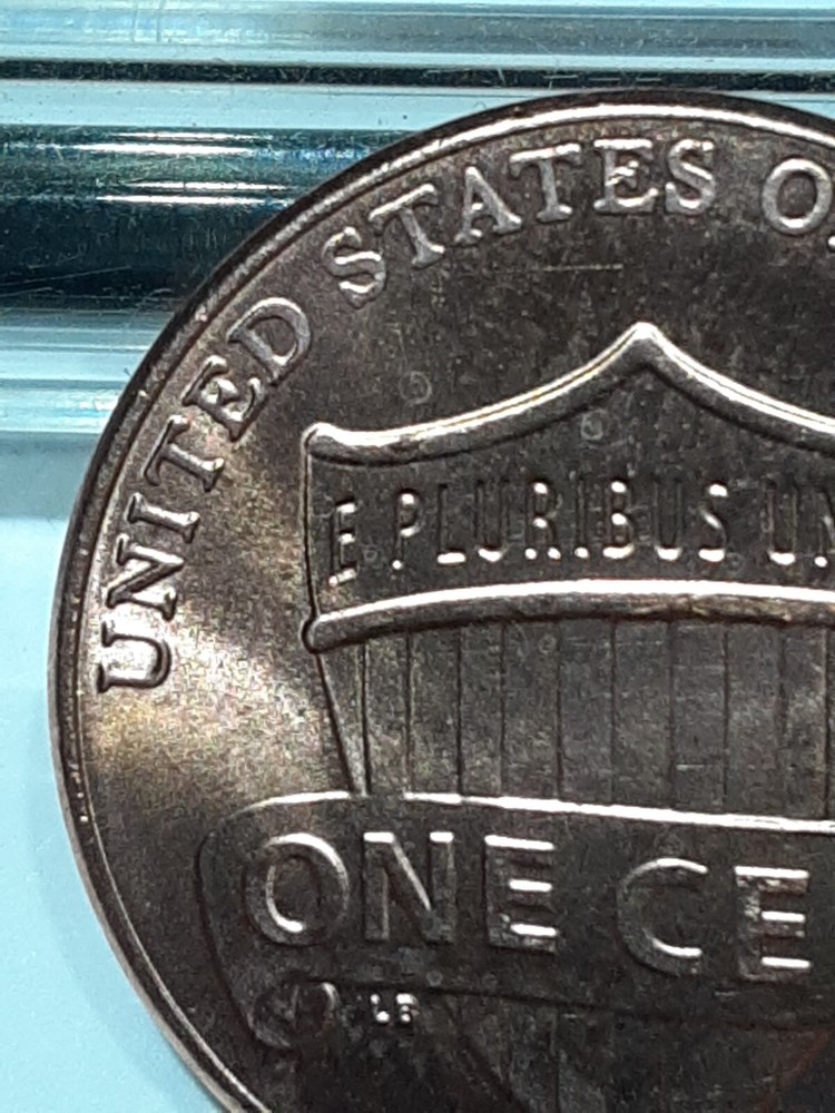 2022 P Lincoln Shield Cent Die Chip & Die Crack Reverse Error Upper left area