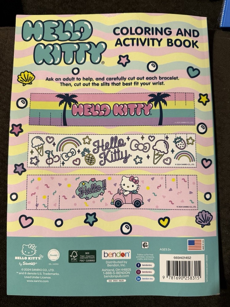 Hello Kitty By Sanrio Coloring And Activity Book