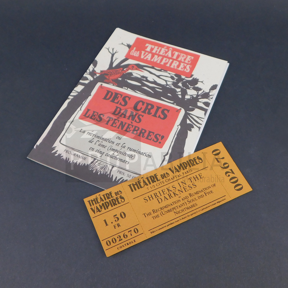 INTERVIEW WITH THE VAMPIRE Programme + Ticket S2E2 Original TV Prop (2234-3237)
