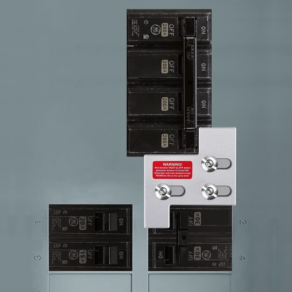 Generator Interlock Kit Compatible GE 150/200 Amp Panel 1-1/4" Transfer Switch