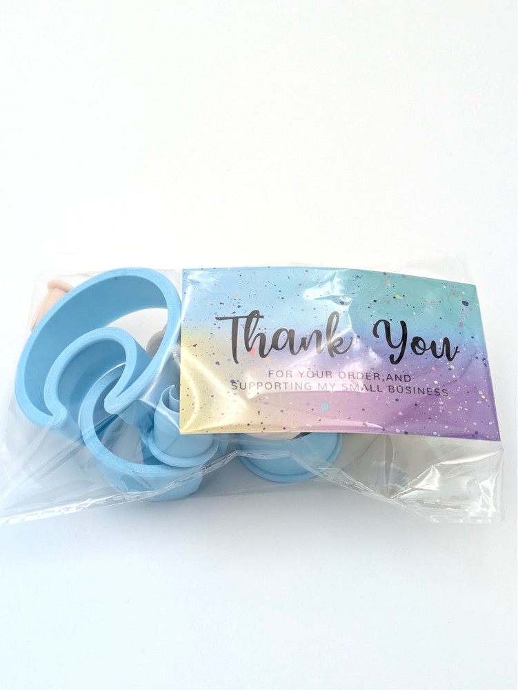 Crescent Clay Cutter Shape Set ~ Polymer Crafting Tool ~ Outline