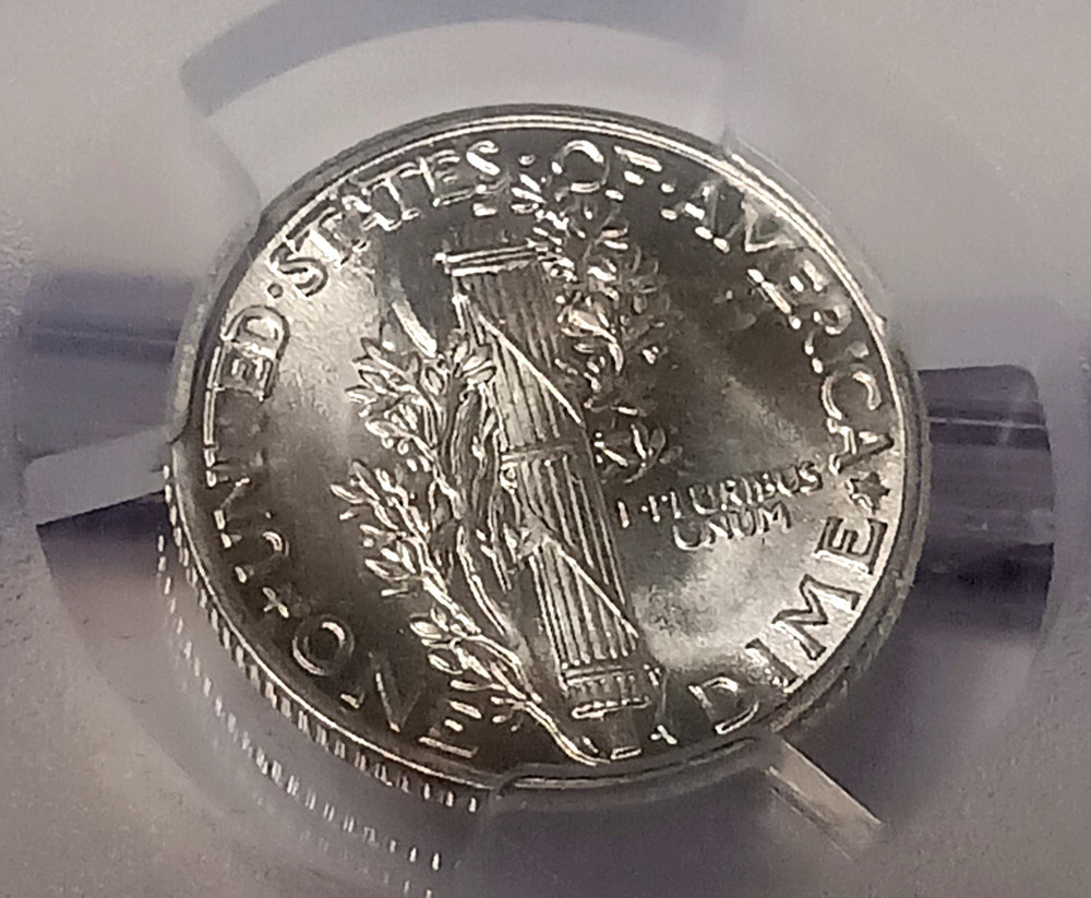 1940 MERCURY DIME PCGS MS65 FB FLASHY