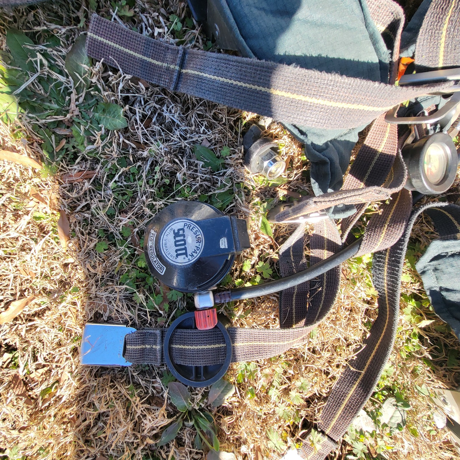 SCOTT 4.5 / 2.2 SCBA Firefighter Air Pack Harness Untested For Parts / AS-IS