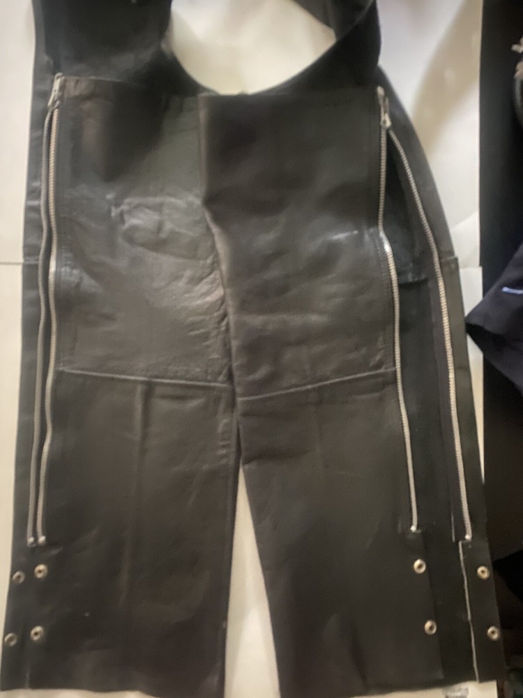 men’s medium leather chaps