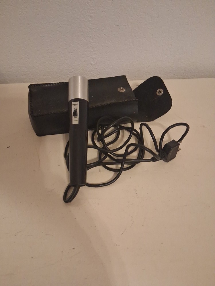 Vintage Dynamic Microphone With Case- Japan Untested