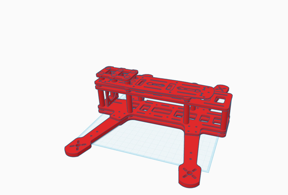 Quadcopter drone body kit for DIY