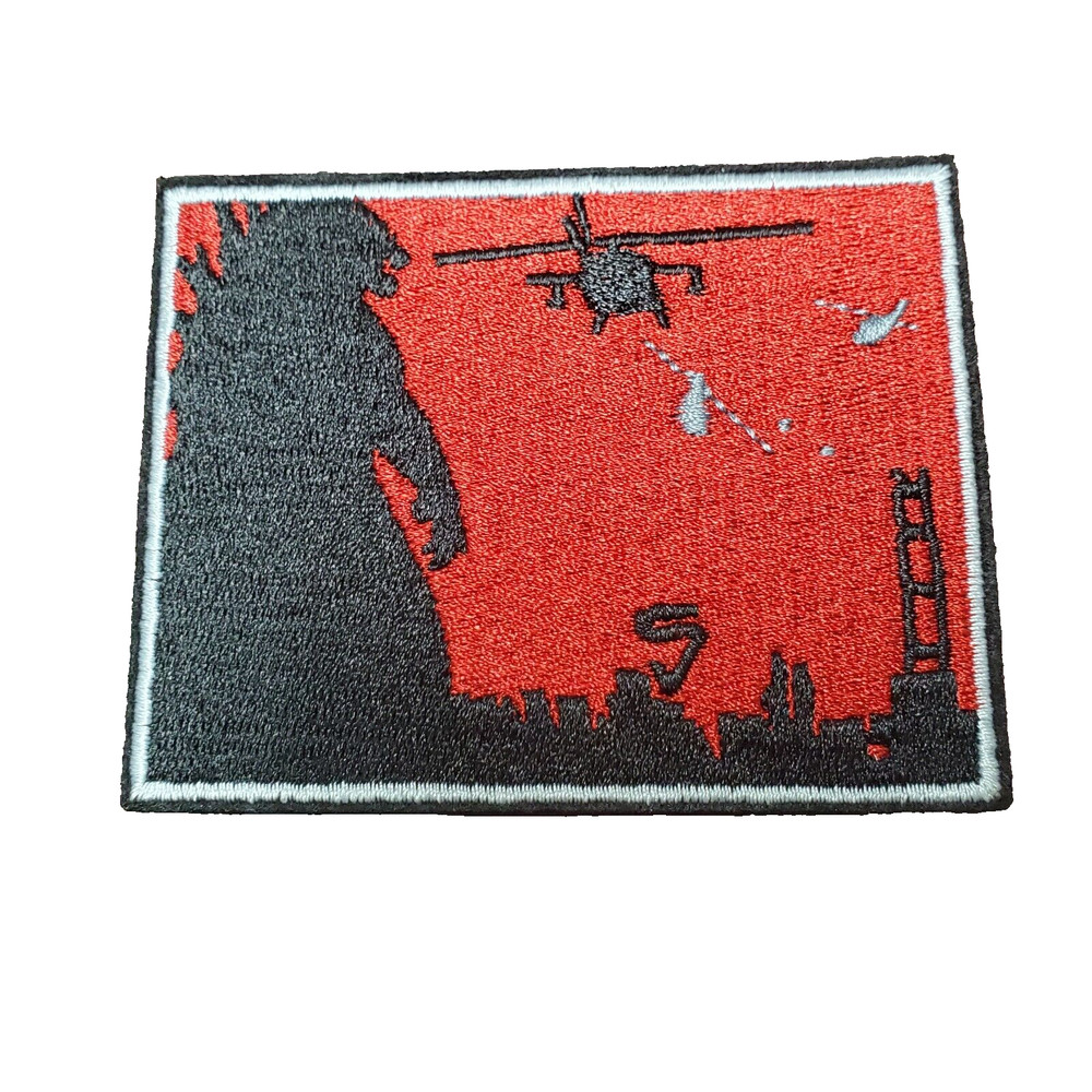 3.5" GODZILLA Fighting Helicopters Logo Patch- Mailed from USA