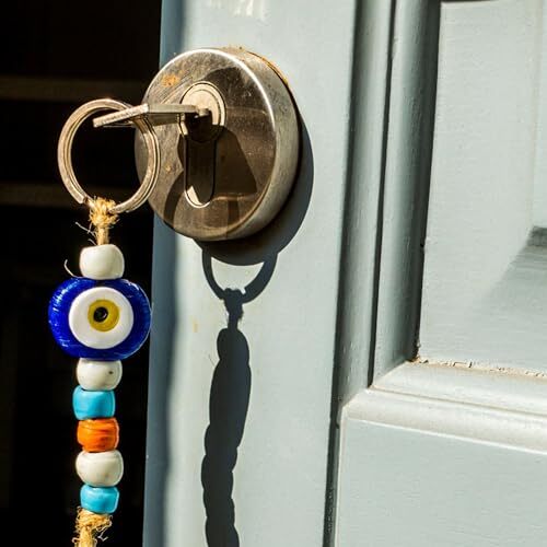 20PCS Brass Flat Split Key Rings, 15mm (0.59") Diameter, Solid Brass Keyrings