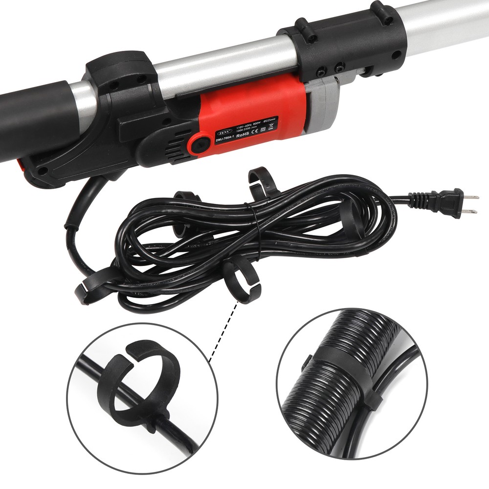 800W Electric Drywall Sander Adjustable Variable Speed with 6Pcs Sanding Pads