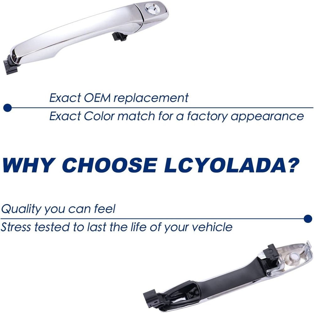 Front Left Driver Side Exterior Door Handle Compatible with 2011-2015 Explorer E