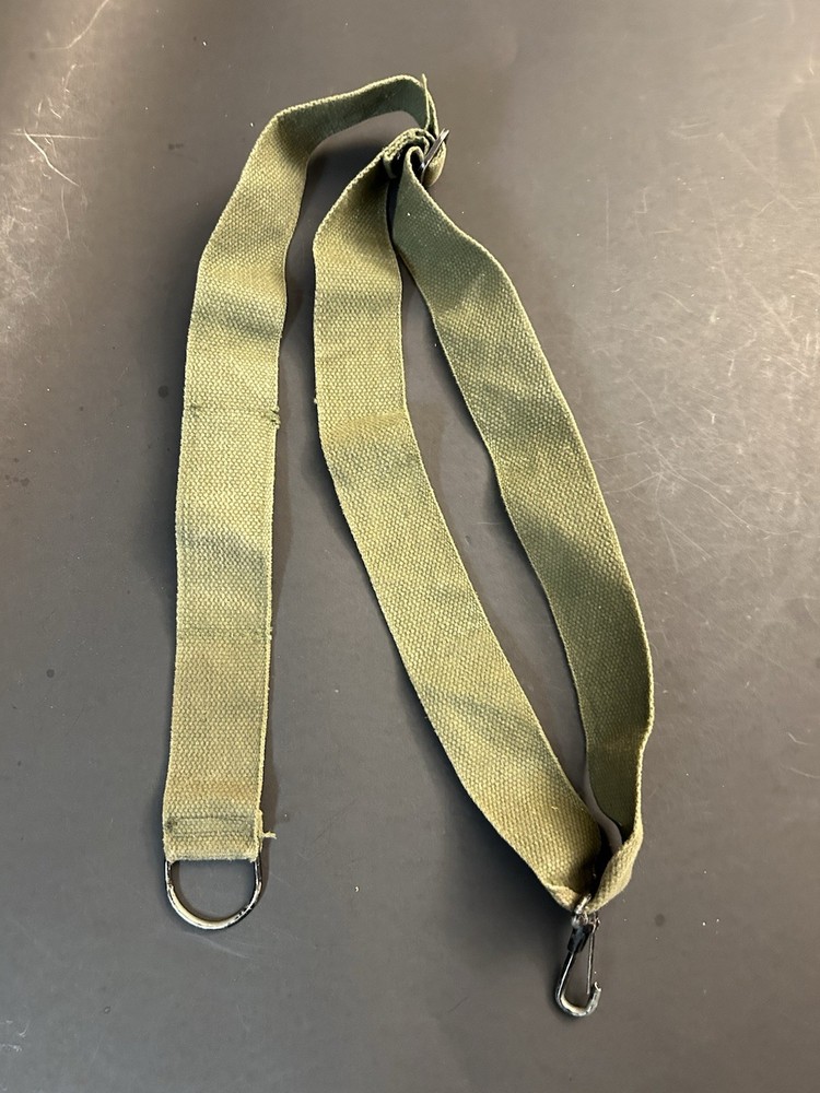 WWII US GI Army OD7 Narrow Web General Purpose Equipment Strap - Shoulder / Pack