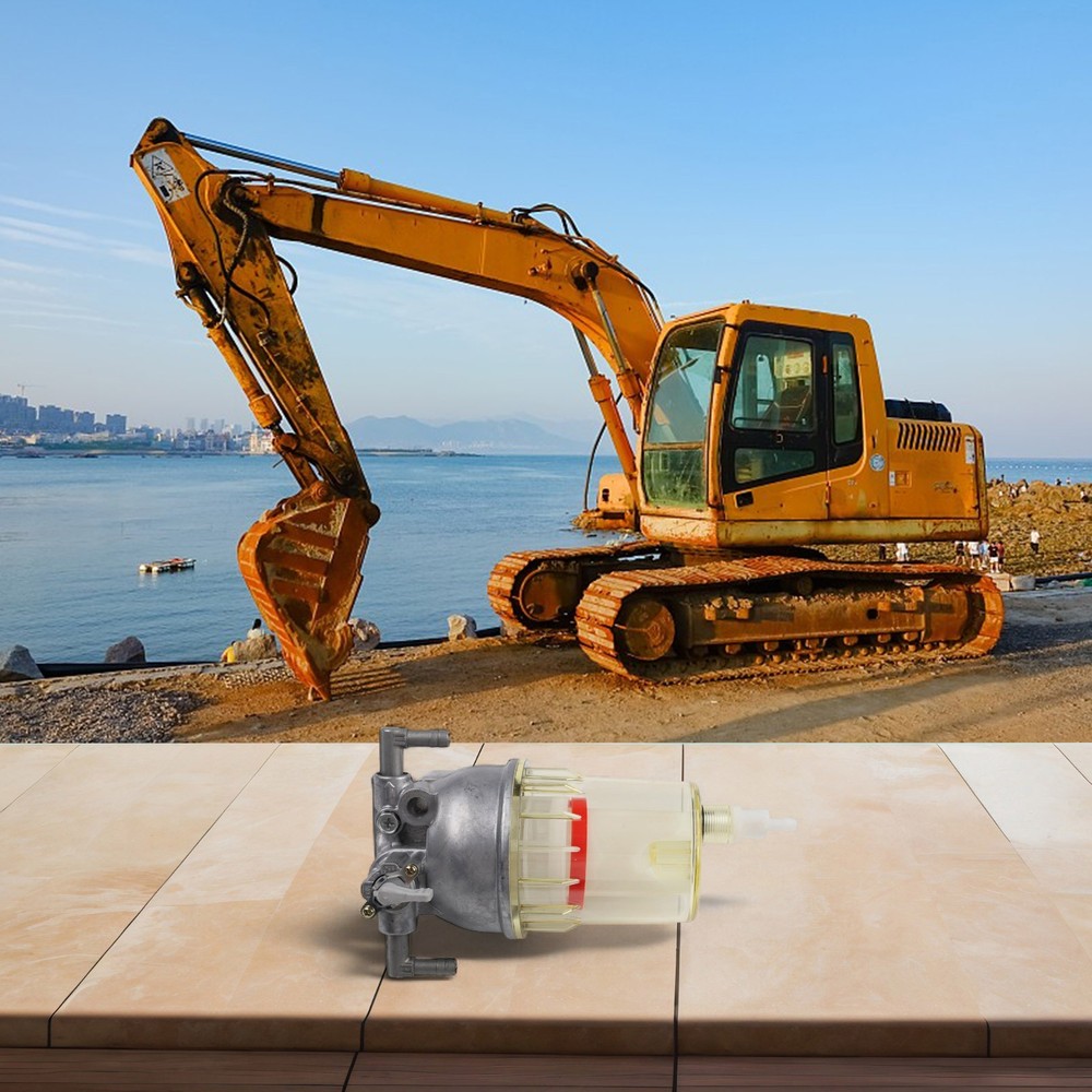 Fuel Water Separator Aluminium Base Replacement For Excavator Separator