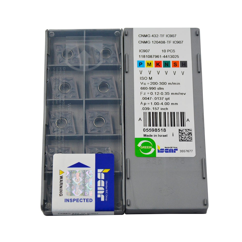 20pcs CNMG 120408 TF CNMG432 TF IC907 New Carbide Inserts CNC CNMG 432 insert