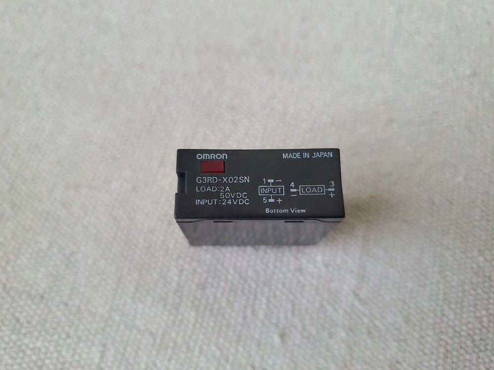 OMRON G3RD-X02SN SOLID STATE RELAY 2AMP 50VDC 24VDC 4 BLADE
