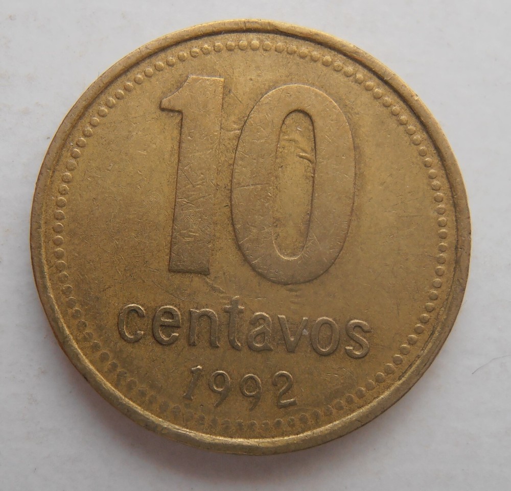 ARGENTINA 10 CENTAVOS 1992
