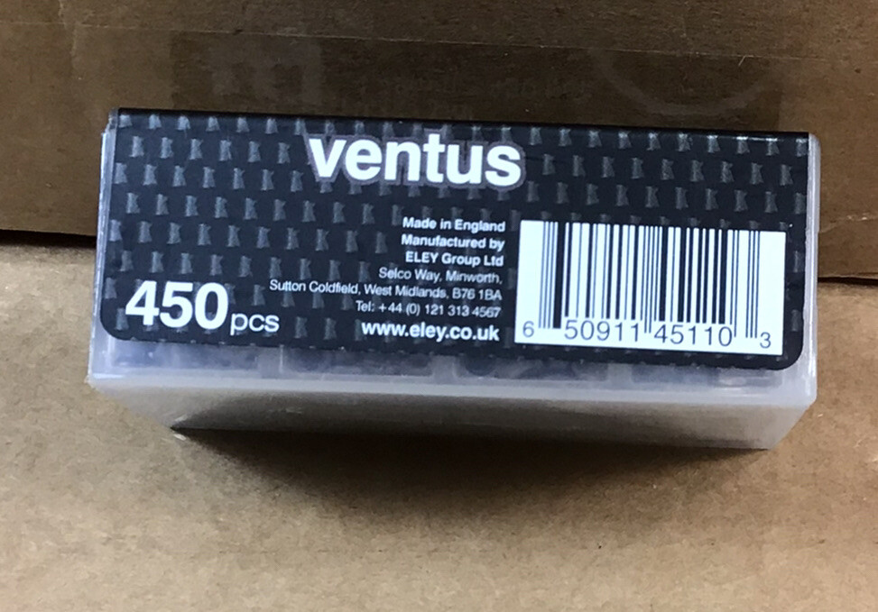 Eley Ventus Flat Head Pellets .177 Caliber 450ct