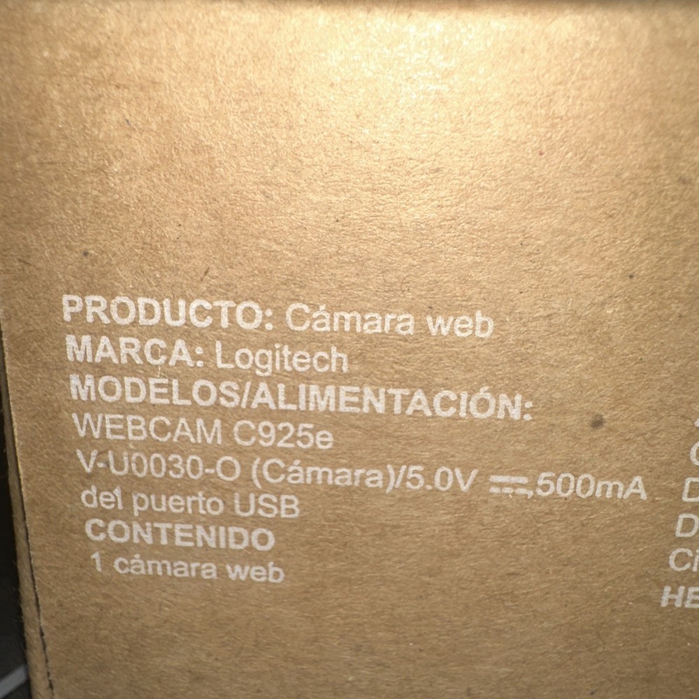 Logitech C925e Full HD Web Camera (960-001075) Brand New Open Box