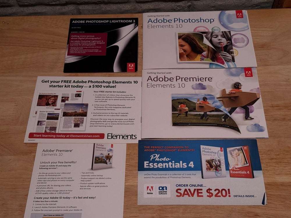 Adobe Photoshop Elements and Premiere Elements 10 for PC, Mac