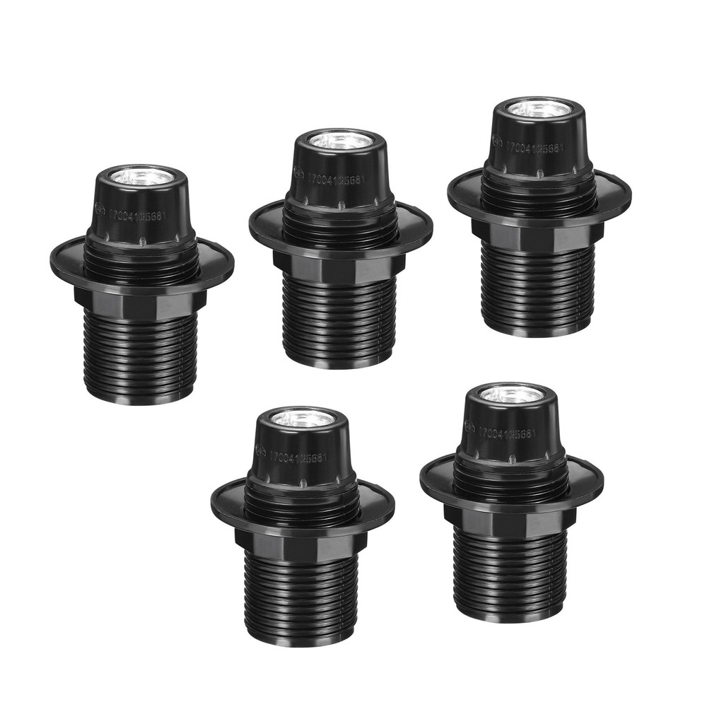 E14 Bulb Holder Light Socket, 5 Pack Screw Fully Thread Lamp Holder