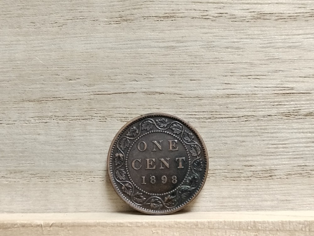 1898 One Cent Canada Bronze Coin