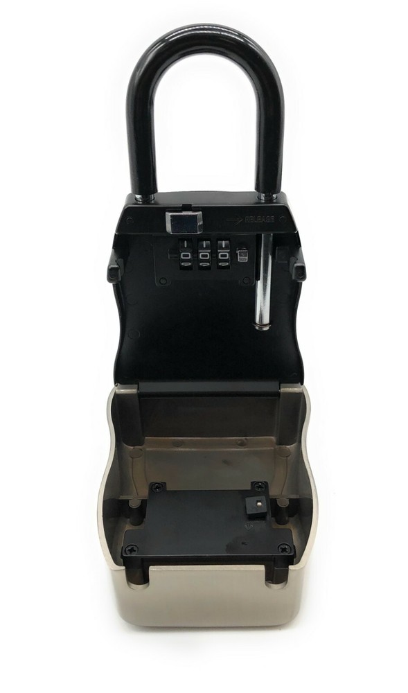 Key Storage Lock Box With Separate Combination For Locking Shackle Extra Secure