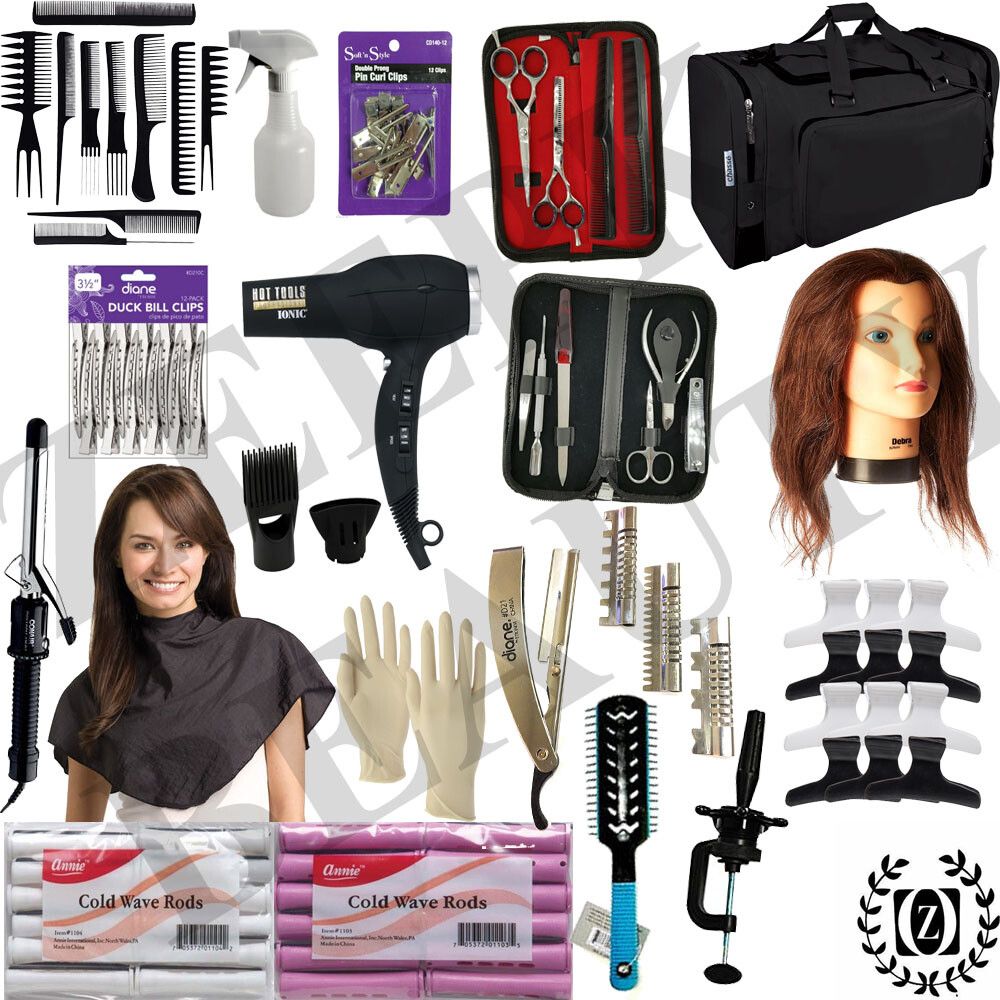 Cosmetology Mannequin Head - State Board Exam 100% Approved Beauty School Kit