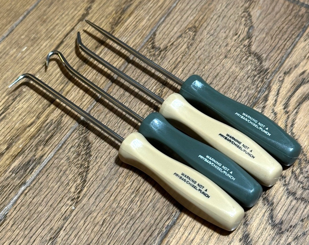 Snap On Tools COMBAT Tan Green Pick Hook Set Screwdriver Puller Cotter Awl Lot